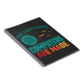 Funny Computer Science Hardware Coder IT Admin Notizblock (Rechte Seite)