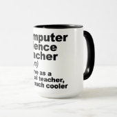 Funny Computer Science Teacher Definition Tasse (VorderseiteRechts)