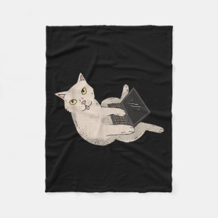 Funny Computer Whisperer Cat It Beruflich Engin Fleecedecke