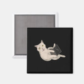 Funny Computer Whisperer Cat It Beruflich Engin Magnet (Vorderseite/Rückseite)