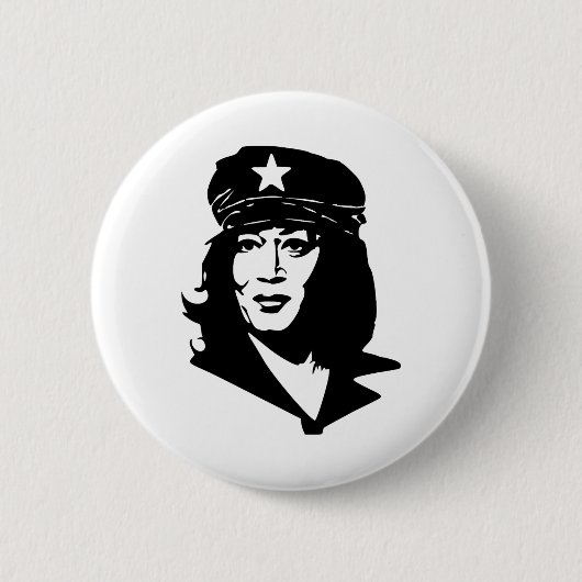 Funny Comrade Kamala Harris Kommunistische Commie Button (Vorderseite)