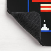 Funny Con 8-Bit Video Game Player Retro Nerd Geek Mousepad (Ecke)