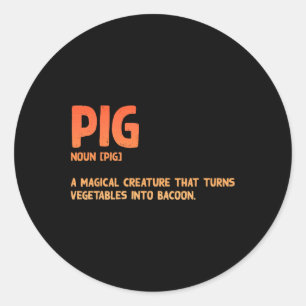 Funny Con Art For Men Rbecue Pork Grillen Con Lo Runder Aufkleber