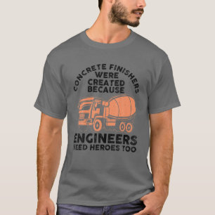 Funny Concrete Finisher Design for Men Vater Concr T-Shirt