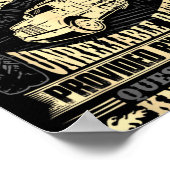 Funny Concrete Finisher We Do Presicion Guess Work Poster (Ecke)