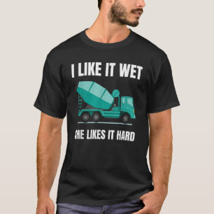 Funny Concrete Mixer Mixer Truck Driver Gif T-Shirt