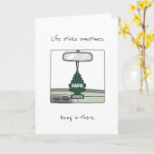 Funny Condolence Cancer Divorce Death Sympathy Karte (Gelbe Blume)