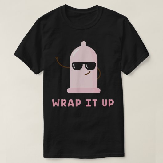 Funny Condom wraf es auf den Welt Aids Awareness D T-Shirt (Design vorne)