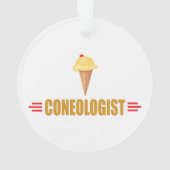 Funny Coneologe Ornament (Rückseite)