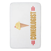 Funny Coneologist Ice Cream Badematte (Vorderseite Vertikal)