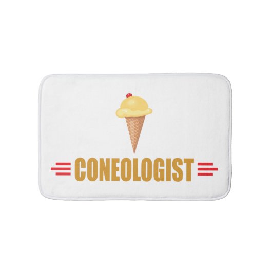 Funny Coneologist Ice Cream Badematte (Vorderseite)
