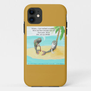 Funny Confused Fish on Desert Island iPhone 5 Fall Case-Mate iPhone Hülle
