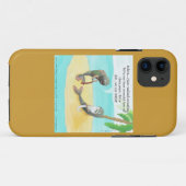 Funny Confused Fish on Desert Island iPhone 5 Fall Case-Mate iPhone Hülle (Rückseite (Horizontal))