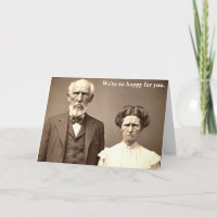 Funny Congratulations Card mit Old Couple