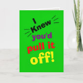 funny congratulations on achievement karte (Vorderseite)