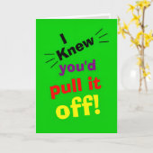 funny congratulations on achievement karte (Gelbe Blume)