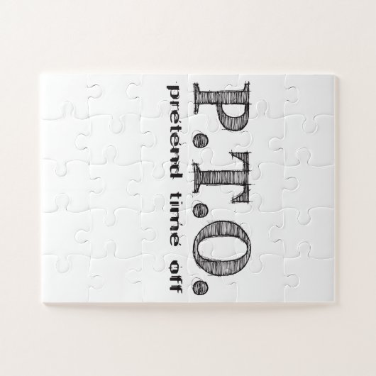 Funny Congratulations Promoted to Pretend Time Off Puzzle (Horizontal)