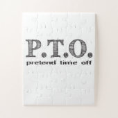 Funny Congratulations Promoted to Pretend Time Off Puzzle (Vertikal)