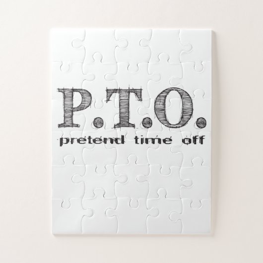 Funny Congratulations Promoted to Pretend Time Off Puzzle (Vertikal)