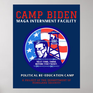 Funny Conservative Camp Biden MAGA Republikaner Poster