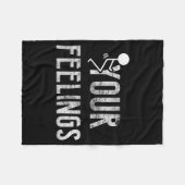 Funny Conservative Quotes F Your Feelings Men Wome Fleecedecke (Vorderseite (Horizontal))