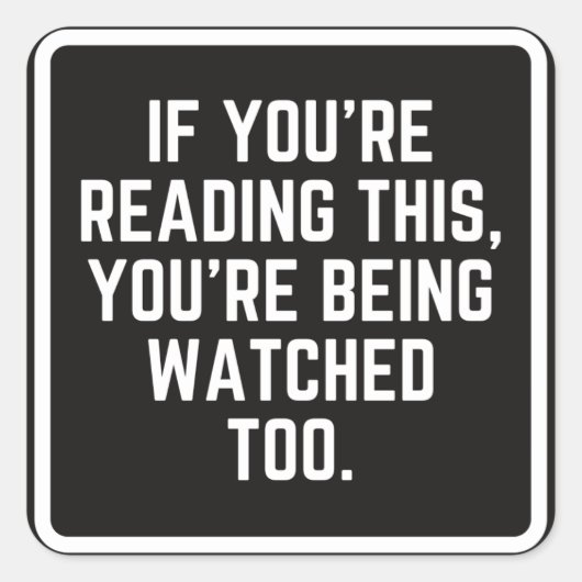 Funny Conspiracy Car Sticker (Vorderseite)