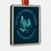 Funny Conspiracy Theory Moon Landing NASA Ornament Aus Metall (Rechts)