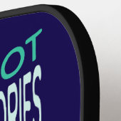 Funny Conspiracy Theory UFO Pickleball Schläger (Linke Seite)