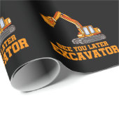 Funny Construction Baggator Boys Toddler Geschenkpapier (Rolleneckpunkt)