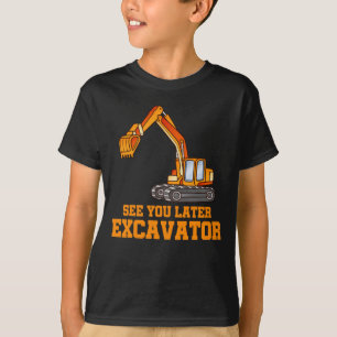 Funny Construction Baggator Boys Toddler T-Shirt