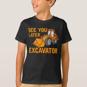 Funny Construction Excavator Sprichwort Boys Klein T-Shirt