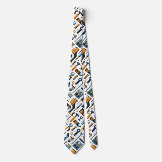Funny Construction Tools Krawatte (Vorderseite)