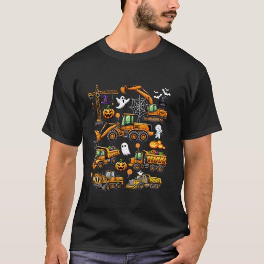 Funny Construction Trucks Halloween Kostümtoddle T-Shirt (Vorderseite)