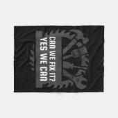 Funny Construction Worker, Bob The Builder Gag Gif Fleecedecke (Vorderseite (Horizontal))