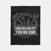 Funny Construction Worker, Bob The Builder Gag Gif Fleecedecke (Vorderseite)