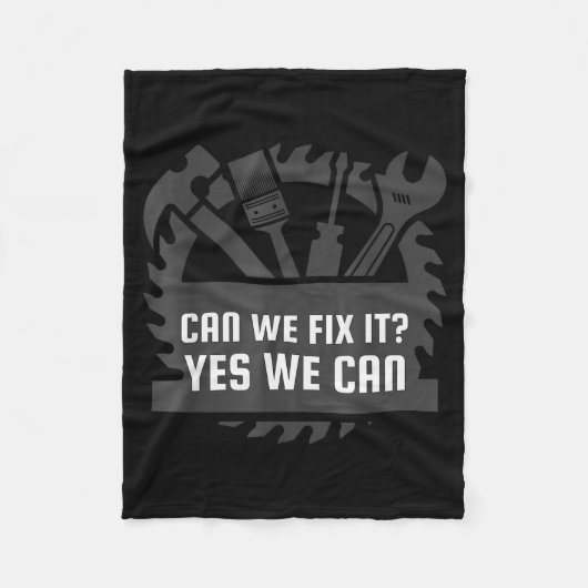 Funny Construction Worker, Bob The Builder Gag Gif Fleecedecke (Vorderseite)