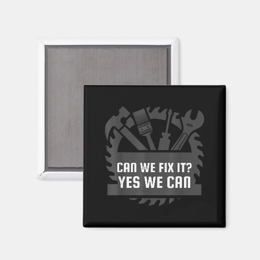 Funny Construction Worker, Bob The Builder Gag Gif Magnet (Vorderseite/Rückseite)