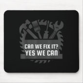 Funny Construction Worker, Bob The Builder Gag Gif Mousepad (Vorne)