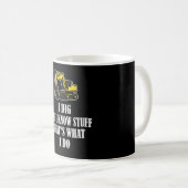 Funny Construction Worker Excavator Kaffeetasse (VorderseiteRechts)