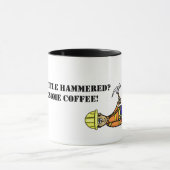 Funny Construction Worker mit Hammer-Tasse Tasse (Zentrum)