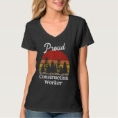 Funny Construction Worker Shirts Job Title Profess (Vorderseite)