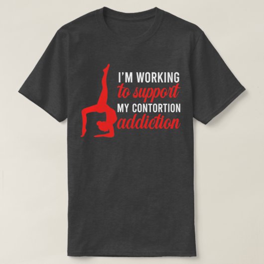 Funny Contortionist Circus Gymnast Übung Traini T-Shirt (Design vorne)