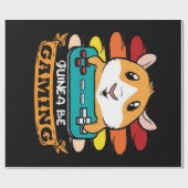 Funny Controller Guinea Pig Gift Liebhaber Geschenkpapier (Flach)