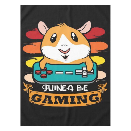 Funny Controller Guinea Pig Gift Liebhaber Tischdecke (Vorderseite)