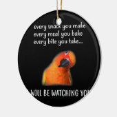 Funny Conure Bird Sun Conture for Conure Lover Keramik Ornament (Links)