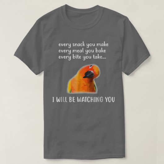 Funny Conure Bird Sun Conture for Conure Lover T-Shirt (Design vorne)