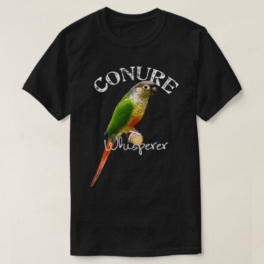 Funny Conure Whisperer Green Cheek Conure Bird Gif T-Shirt (Design vorne)