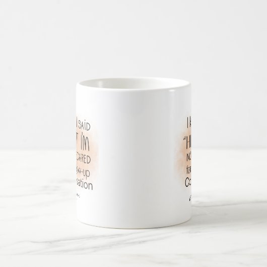   Funny Conversation  Office Personalized Kaffeetasse (Mittel)
