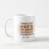   Funny Conversation  Office Personalized Kaffeetasse (Links)