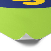 Funny Cook Causing a Stir Retro Kochen Art Deco Poster (Ecke)